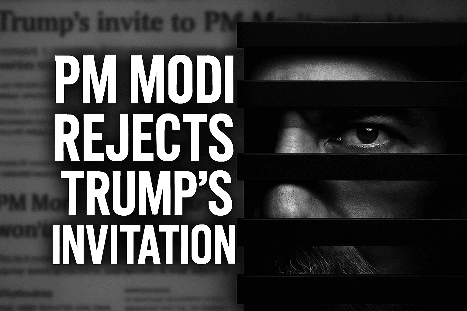 PM Modi Rejects Trump's Invitation
