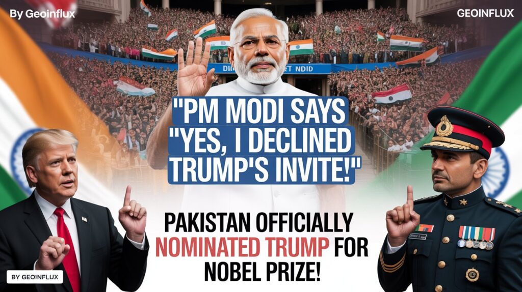 pm modi rejects trump's invitation