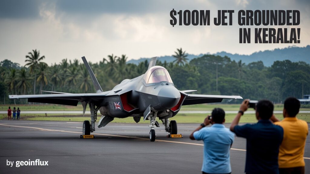 F-35 Fighter Jet in Kerala $100 Million Stealth Marvel Becomes Tourist Magnet