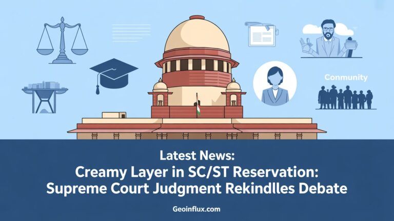 Creamy Layer in SCST Reservation Latest News Supreme Court Judgment Rekindles Debate