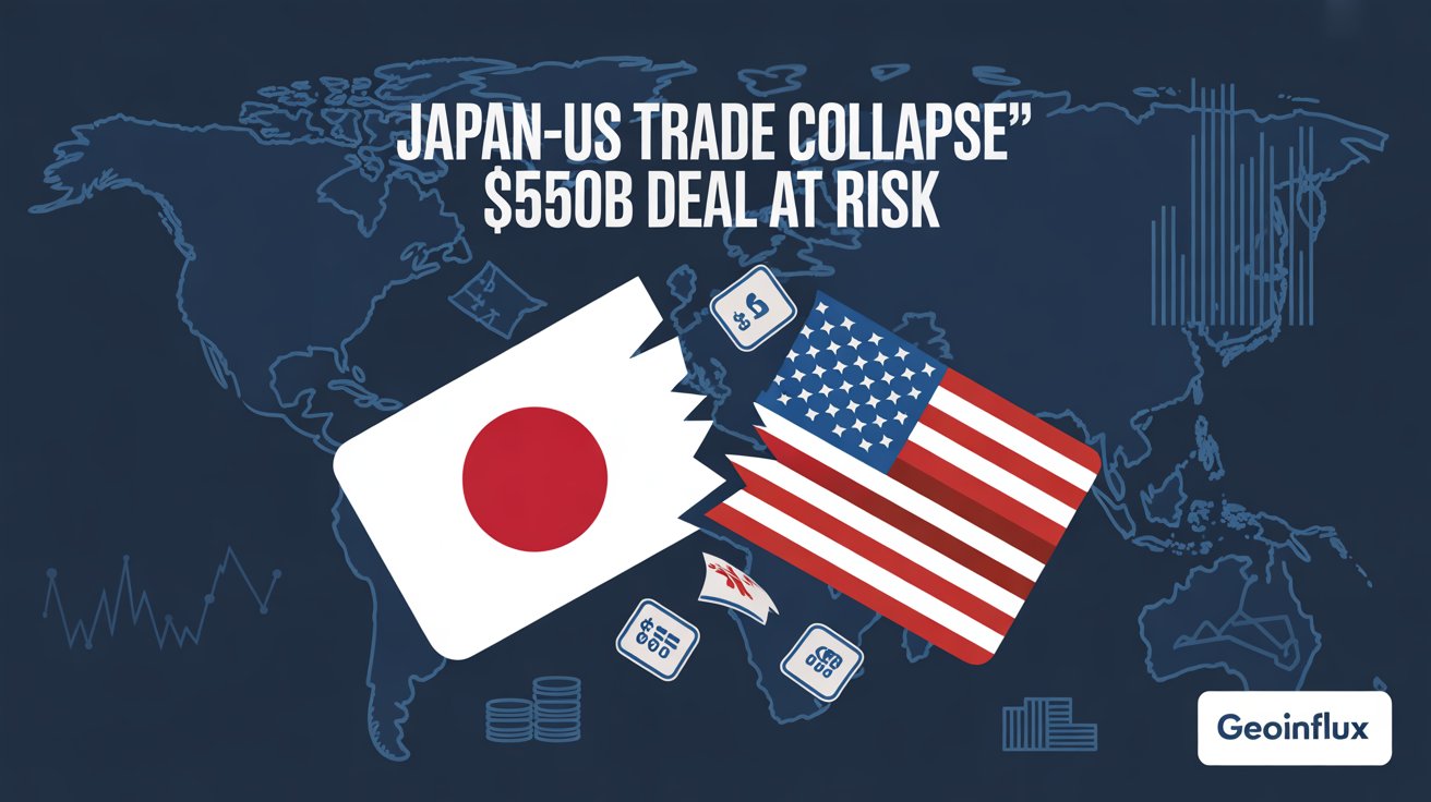 Japan US Trade Talks Collapse Japan Cancels High-Level U.S. Visit, $550 Billion Deal at Risk