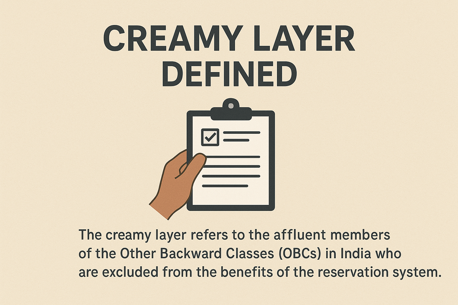 creamy layer in sc/st defined
