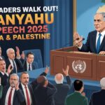 Netanyahu UN speech 2025 mass walkout empty seats Gaza conflict