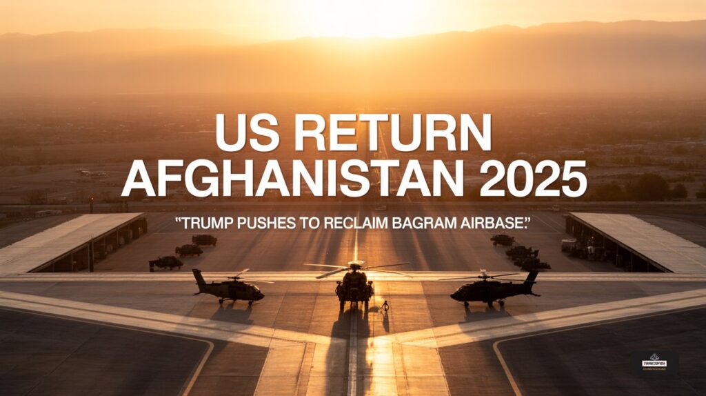 US Return to Afghanistan 2025 Trump Pushes to Reclaim Bagram Airbase, Strategic Fallout