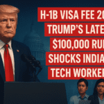 H-1B Visa Fee 2025: Trump’s Latest $100,000 Rule Shocks Indian Tech Workers.