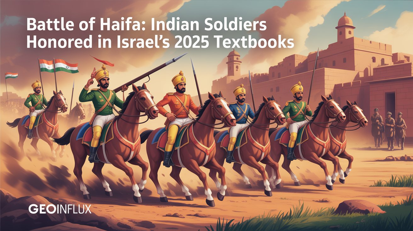 Battle of Haifa Truth: How Israel’s 2025 Textbooks Shockingly Credit Indian Soldiers| Geoinflux