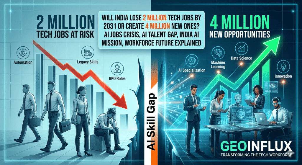 India AI Mission Will India Lose 2 Million Tech Jobs or Create 4 Million New Ones by 2031
